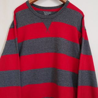 オールドネイビー(Old Navy)の☆US古着ビッグサイズ！XXL/OLDNNAVY/ボーダー/トップス(スウェット)