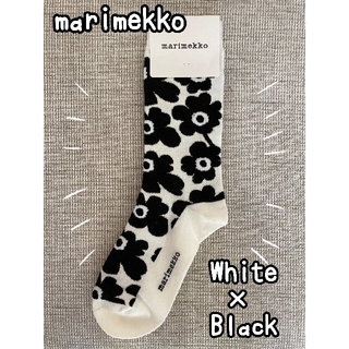 マリメッコ(marimekko)の◯新品◯ お買い得 格安 marimekko マリメッコ ソックス 白×黒(ソックス)