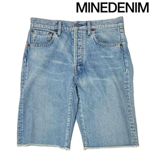 MINEDENIM スタッズ デニム ショートパンツ 7 マインデニム 2022春の