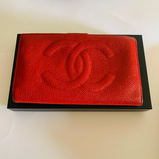 CHANEL(シャネル)のCHANEL シャネル キャビアスキン 財布 メンズのファッション小物(長財布)の商品写真