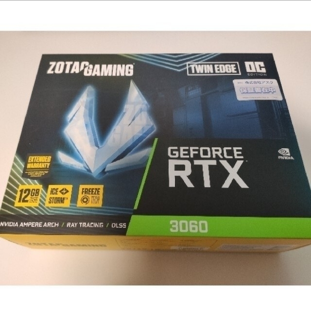 新品 ZOTAC GAMING RTX 3060 Twin Edge OC