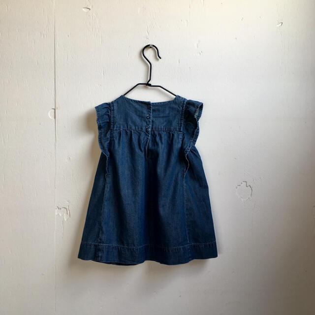 babyGAP(ベビーギャップ)の【babyGAP】花刺繍 ワンピース〔80cm〕 キッズ/ベビー/マタニティのベビー服(~85cm)(ワンピース)の商品写真