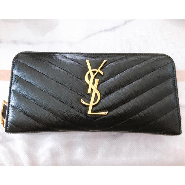 天然石ターコイズ イヴサンローラン YSL サンローラン 財布 長財布