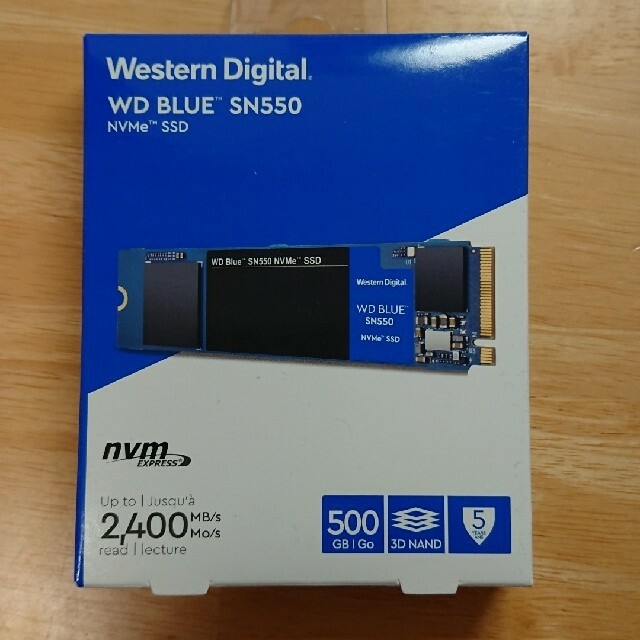 入手困難　新品 M.2 SSD WD BLUE (SATA) 250GB