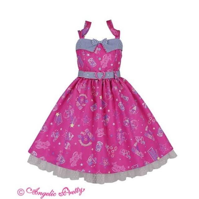 ひざ丈ワンピース Angelic Pretty - neon star diner JSK