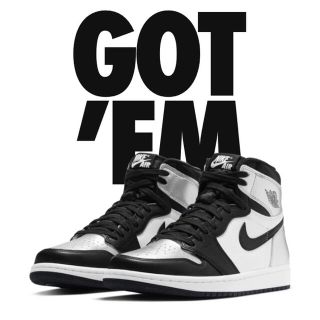 ナイキ(NIKE)のNike Jordan 1 silver toe 24㎝(スニーカー)