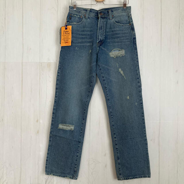 Abercrombie&Fitch(アバクロンビーアンドフィッチ)の新品タグ付き アバクロンビーアンドフィッチ デニムパンツ ジーンズ ダメージ加工 メンズのパンツ(デニム/ジーンズ)の商品写真