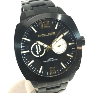 ポリス(POLICE)のポリス クオーツ コンテクスト 腕時計 SS ブラック メンズ(腕時計(アナログ))
