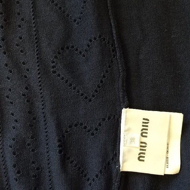 miumiu(ミュウミュウ)のセール！miumiu 春物セーター(ネイビー) レディースのトップス(ニット/セーター)の商品写真