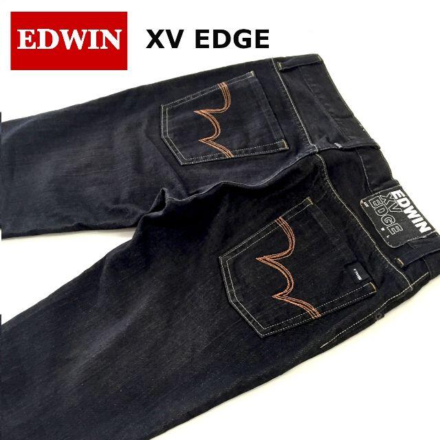 EDWIN(エドウィン)のEDWINストレッチスリムブラックデニムW30約82cm メンズのパンツ(デニム/ジーンズ)の商品写真