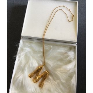 セリーヌ(celine)の【GW限定値下げ】CELINE アルファベットネックレス M  オールドセリーヌ(ネックレス)