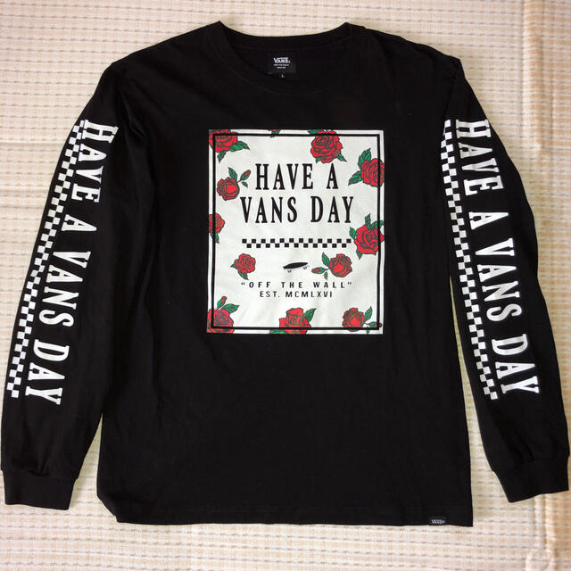 VANS(ヴァンズ)のVANS バンズ ヴァンズ バラ 薔薇柄 ロンT メンズのトップス(Tシャツ/カットソー(七分/長袖))の商品写真