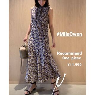 ミラオーウェン(Mila Owen)のmilaowen 花柄切替ギャザーワンピース(ロングワンピース/マキシワンピース)