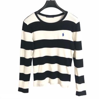 ポロラルフローレン(POLO RALPH LAUREN)のラルフローレンスポーツ RALPH LAUREN 長袖 ボーダー 白×黒(Tシャツ/カットソー(七分/長袖))