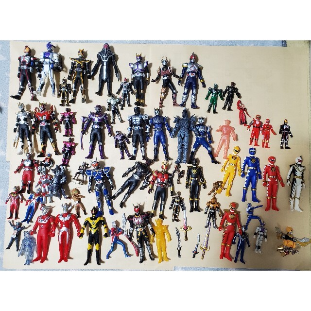 仮面ライダー スーパー戦隊 ウルトラマン フィギュア ソフビ 人形 大