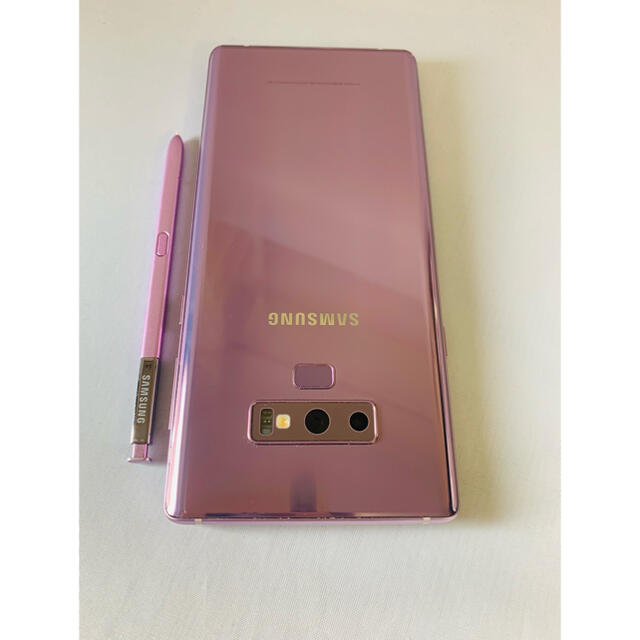 SAMSUNG(サムスン)のGalaxy Note 9 128GB Purple SIM フリー スマホ/家電/カメラのスマートフォン/携帯電話(スマートフォン本体)の商品写真