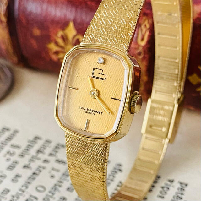 【高級腕時計Louis Bernet】クォーツ デイト 腕時計 レディース
