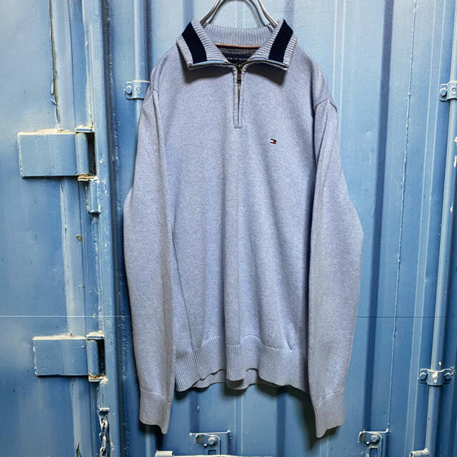 TOMMY HILFIGER - トミーヒルフィガー ハーフジップ ニット ワン
