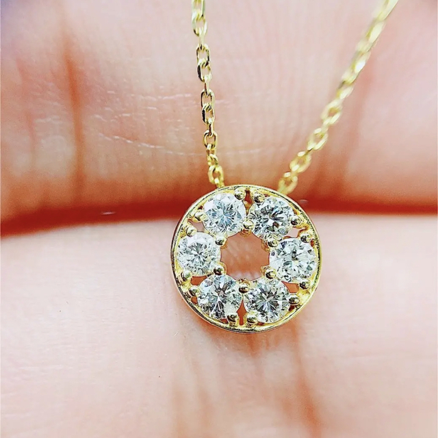 ★0.35ct★✨ダイヤモンド K18ネックレス ペンダント 40cm