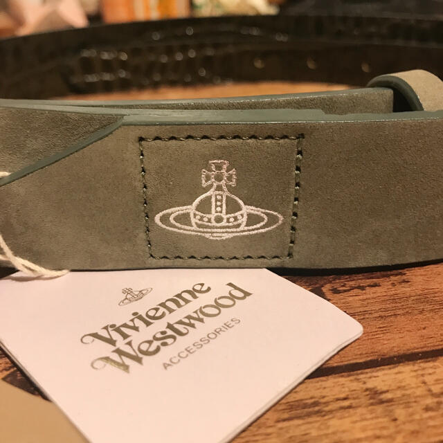 Vivienne Westwood(ヴィヴィアンウエストウッド)のvivienne westwoodレザーベルト 牛革 オーブ レディースのファッション小物(ベルト)の商品写真