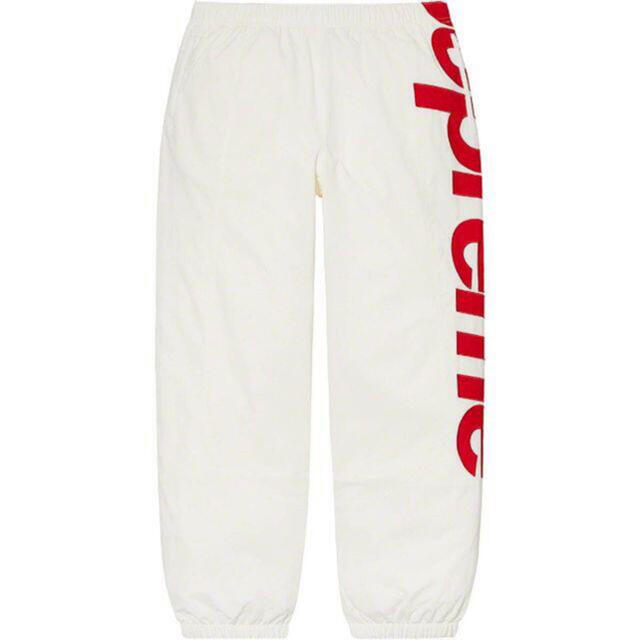 Supreme(シュプリーム)のSupreme spellout track pant White Sサイズ メンズのパンツ(その他)の商品写真