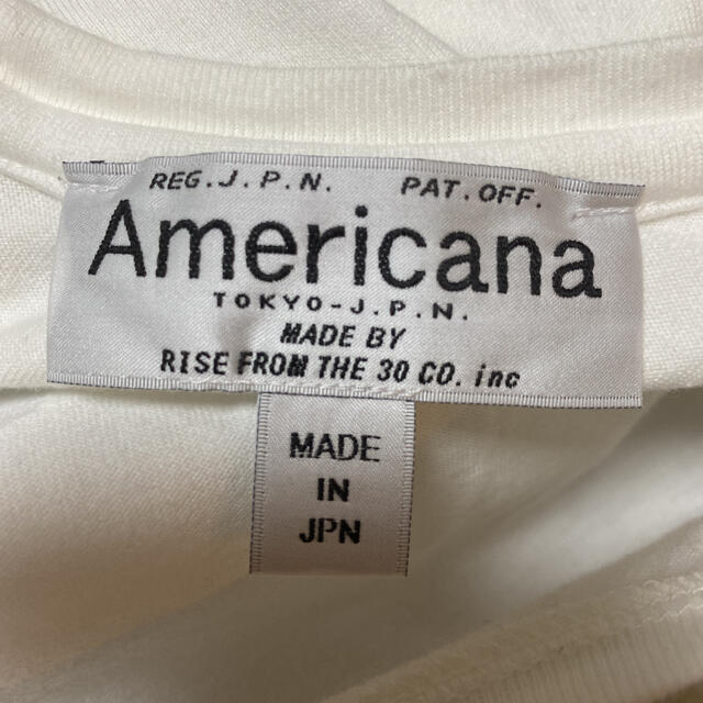 AMERICANA(アメリカーナ)の値下げしました。Americana❗️半袖カットソー、後ろジップ💕サイズフリー レディースのトップス(カットソー(半袖/袖なし))の商品写真