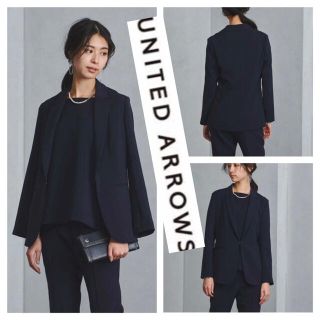 ユナイテッドアローズ(UNITED ARROWS)の極美品◆ユナイテッド アローズ◆トリアセテート テーラード ジャケット 38 M(テーラードジャケット)