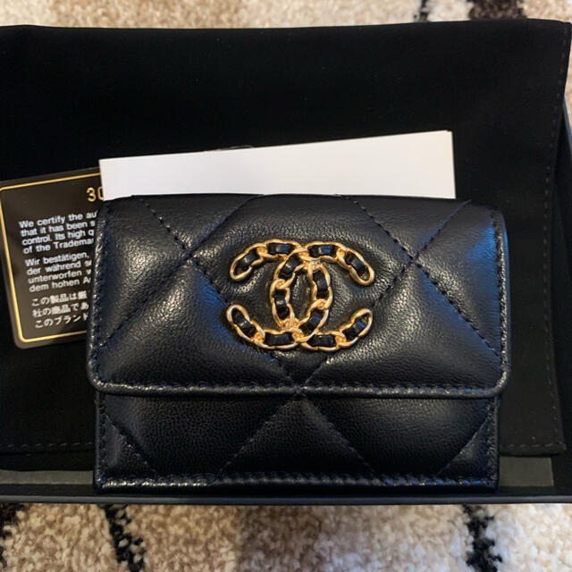 CHANEL - HID様専用 シャネル 財布 CHANEL19 スモールウォレット 三