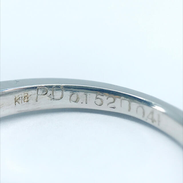 無処理 天然 ピンクダイヤモンドリング K18 希少 ファンシーピンク系 レア レディースのアクセサリー(リング(指輪))の商品写真