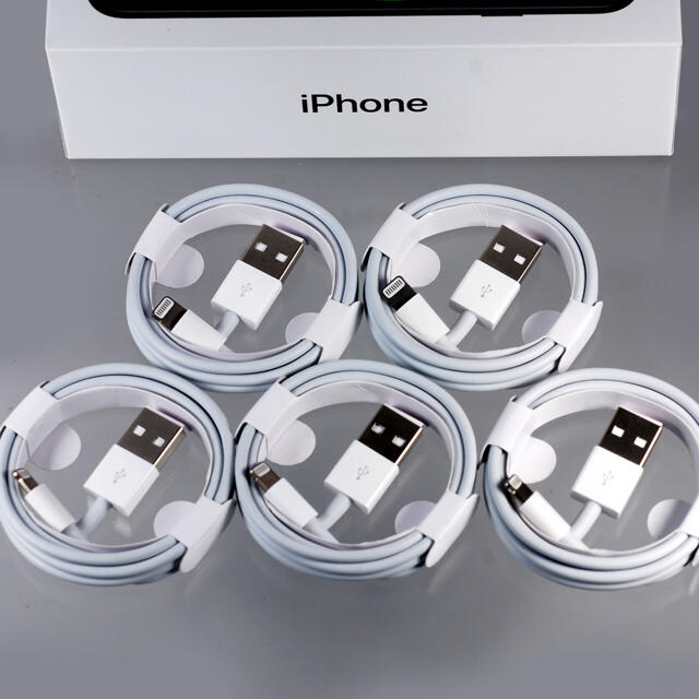 iPhone(アイフォーン)の専用  iPhone 充電ケーブル コード lightning cable スマホ/家電/カメラのスマートフォン/携帯電話(バッテリー/充電器)の商品写真