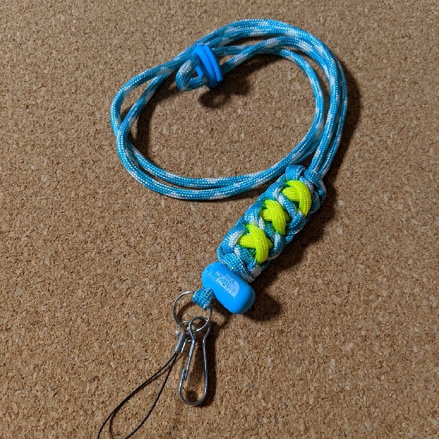 THE NORTH FACE ハンドメイド ネックストラップ ノースフェイスの通販 by どいし コールマン ネックストラップ キーホルダー 2点セット 新品未使用