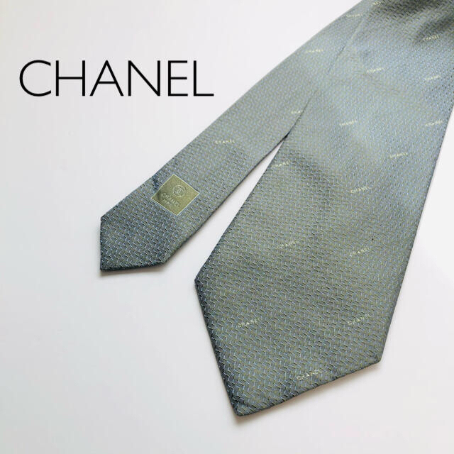 CHANEL(シャネル)のCHANEL ネクタイ 最高級 シルク ロゴ 総柄 メンズのファッション小物(ネクタイ)の商品写真