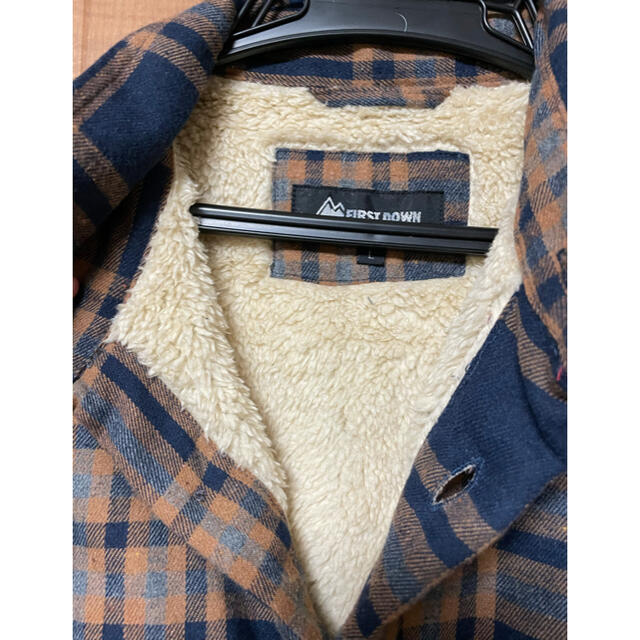 FIRST DOWN ボアジャケット　チェック メンズのジャケット/アウター(ブルゾン)の商品写真