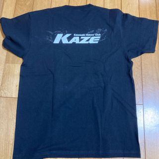 カワサキ - カワサキ KAZE バックプリント Tシャツ ブラック Lサイズの