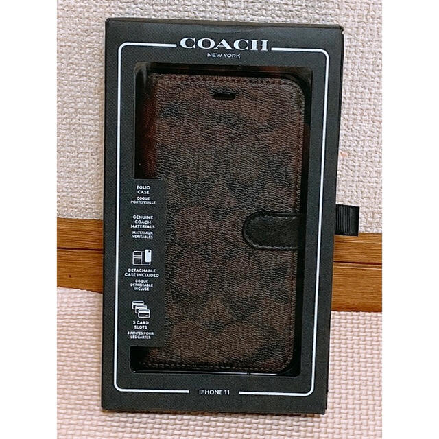 COACH(コーチ)の新品✨未使用品✨ COACH   iPhone11     手帳型ケース 正規品 スマホ/家電/カメラのスマホアクセサリー(iPhoneケース)の商品写真