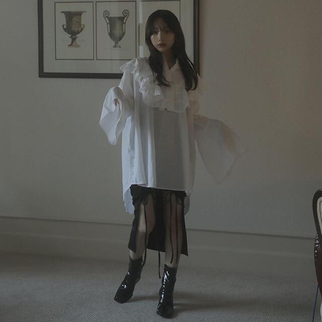 ゆうゆうメ melt the lady ハイウエストフロントオープンスカート