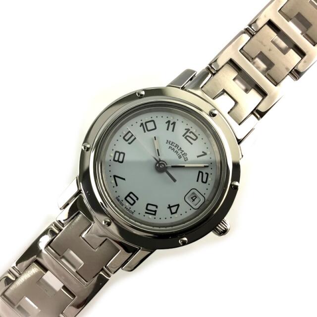 エルメス HERMES クリッパー 腕時計 レディース【中古】 レディースのファッション小物(腕時計)の商品写真