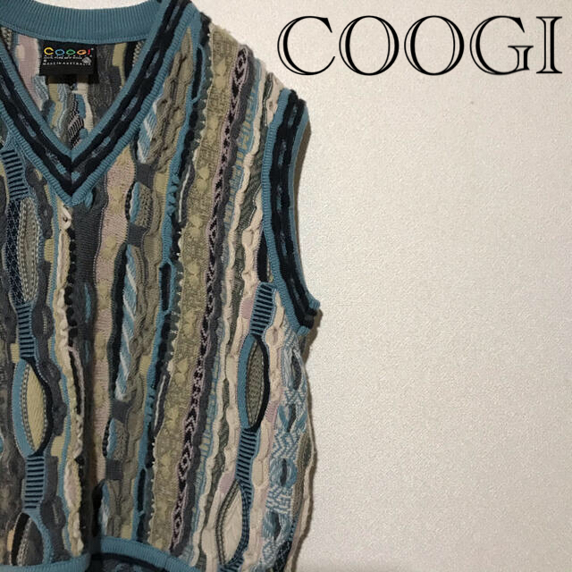 激レア 80's coogi クージー ベストニット セーター - ニット/セーター