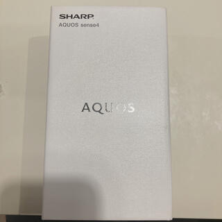 シャープ(SHARP)の新品未開封 AQUOS sense4 ブラック SH-M15(スマートフォン本体)