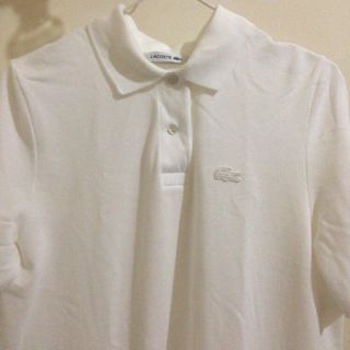 ラコステ(LACOSTE)のバックプリーツポロシャツワンピース(ひざ丈ワンピース)