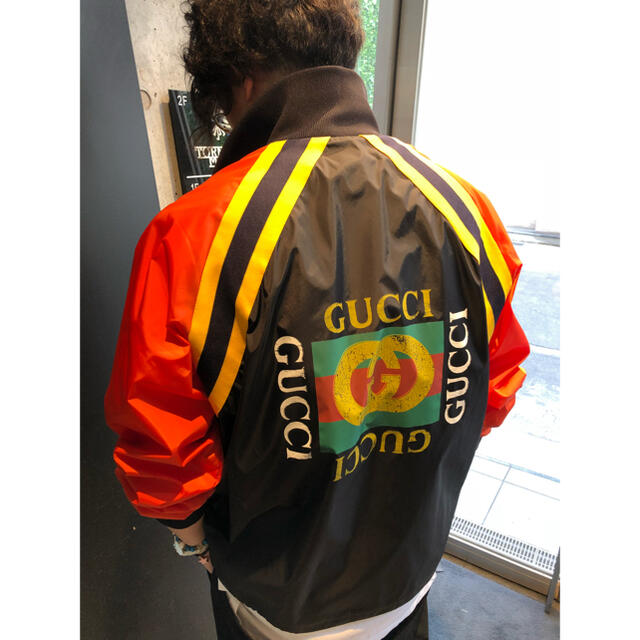 GUCCI グッチ ナイロンジャケット バックロゴ 52 【送料込】 40000円