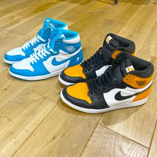 ナイキ(NIKE)のナイキ　ジョーダン1 ユニバーシティブルーカラ-、シャタバ1.0カラー(スニーカー)