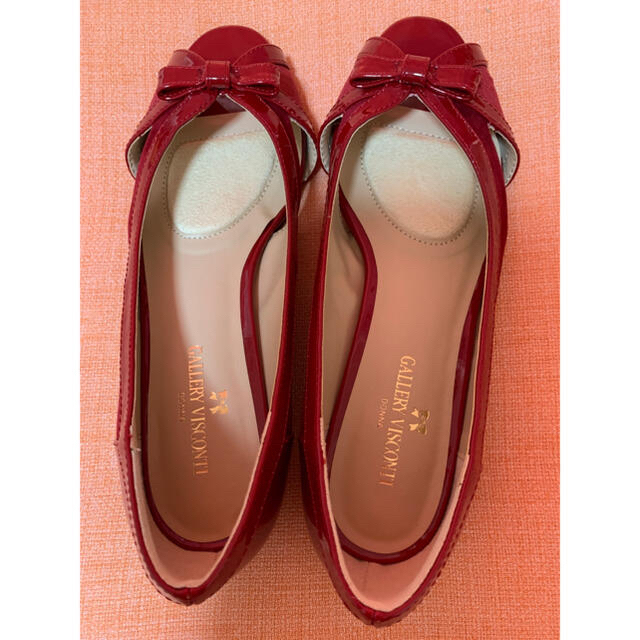 GALLERY VISCONTI(ギャラリービスコンティ)のギャラリービスコンティ リボンパンプスL レディースの靴/シューズ(ハイヒール/パンプス)の商品写真