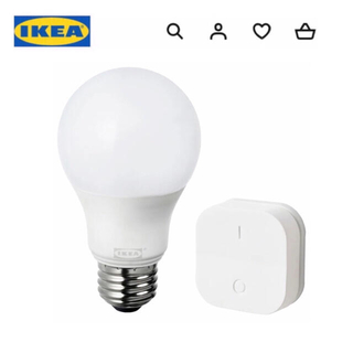 イケア(IKEA)のIKEA イケア　LED電球　トロードフリ　ワイヤレス調光器付き(蛍光灯/電球)