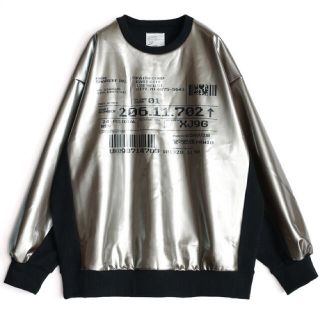 【完売品】 SHAREEF エナメル スウェット シルバー 銀 サイズ1