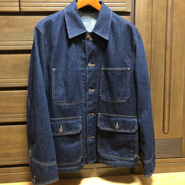 新品 20AW UNIQLO U ユニクロU デニムジャケット L 435125 メンズのジャケット/アウター(Gジャン/デニムジャケット)の商品写真