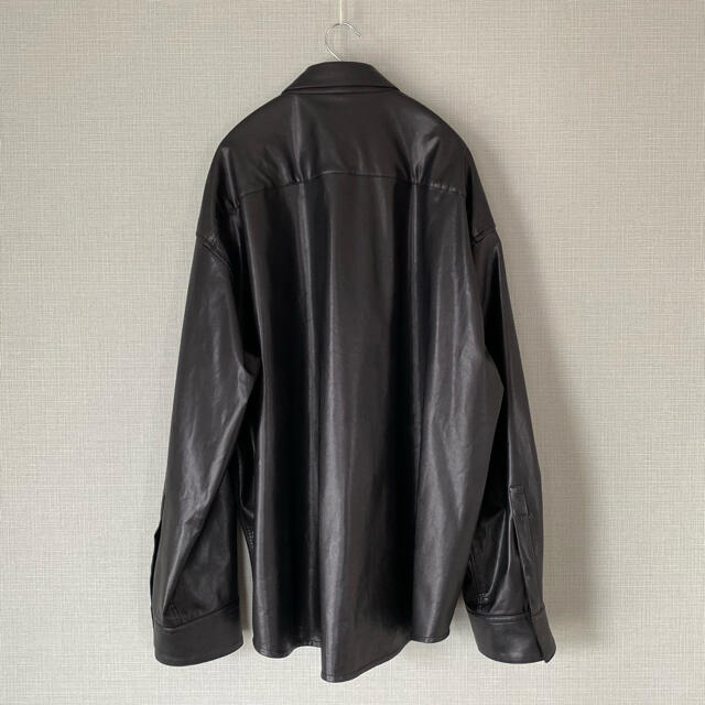 stein OVERSIZED PULL OVER SHIRT・LEATHER