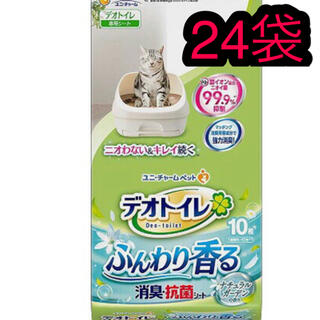 デオトイレ　ナチュラルガーデンの香り　24袋セット(猫)