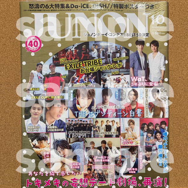 主婦と生活社(シュフトセイカツシャ)のJUNON 2013年10月  エンタメ/ホビーの雑誌(アート/エンタメ/ホビー)の商品写真