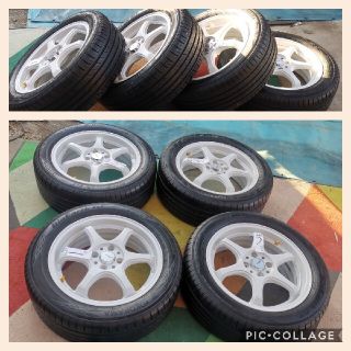 5ZIGEN プロレーサー キャノンボール WHT 4H100 16inch 6の通販 by